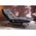 KAWOLA Relaxliege AMERIVA Polyester 80 x 110 x 158 cm Schwarz mit Kissen und Kopfteil