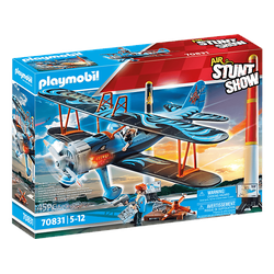 PLAYMOBIL 70831 Air Stuntshow Doppeldecker "Phönix" Spielset, Mehrfarbig