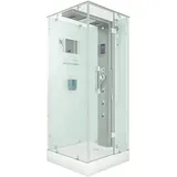 AcquaVapore AquaVapore Dampfdusche Duschtempel Sauna Dusche Duschkabine D38-10R2-EC 90x90 cm