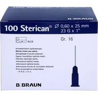 1001 Artikel Medical STERICAN Kanülen Luer-Lok 0,60x25 mm Gr.16 blau