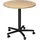 bümö Säulenhubtisch 80 x 74 x 80 cm Eiche/schwarz