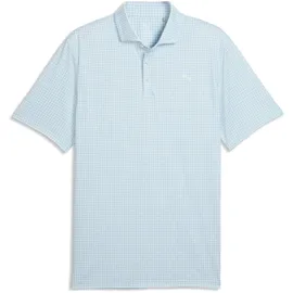 Puma CLOUDSPUN Mono Check Golfpolo weiß XL