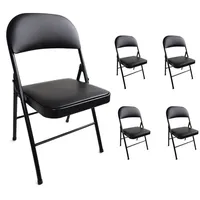 Stalwart Klappstuhl 4er Set Schwarz