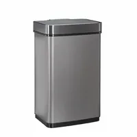 Relaxdays Sensor Mülleimer 60 l Silber