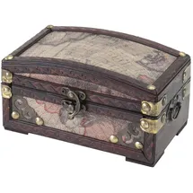 HMF 6405-117 Schatztruhe Schatzkiste, Holzkiste Kolumbien, 17 x 10 x 9 cm