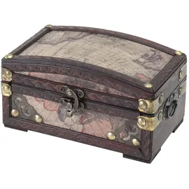HMF 6405-117 Schatztruhe Schatzkiste, Holzkiste Kolumbien, 17 x 10 x 9 cm