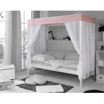 TICAA Betthimmel Lino (Set, 4-tlg), passend zum Himmelbett »Lino« rosa