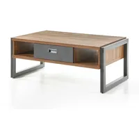 Furn.design Couchtisch in Eiche Stirling und Matera grau 113