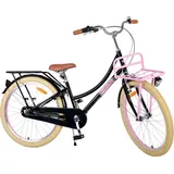 Tpfsports Excellent Kinderfahrrad - Mädchen - 24 Zoll - 3 Gänge - Rücktritt + Handbremse - Schwarz