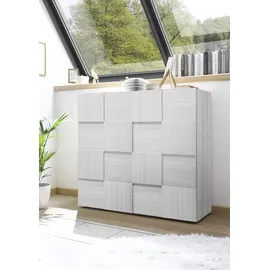 Home Affaire Highboard Dama 121 x 111 cm Grau / Weiß