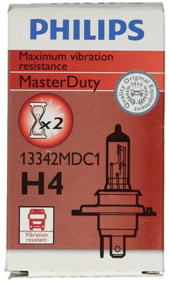 Lamp Halogeen PHILIPS H4 Master Duty 24V, 75/70W