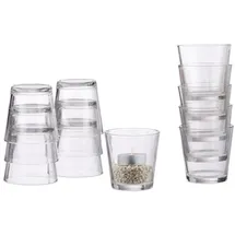 Relaxdays Teelichtgläser 12er Set Transparent