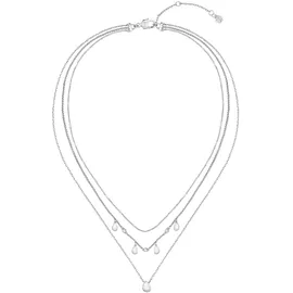 Boss Kette mit Anhänger "SELENA", edelstahlfarben, kristallweiß, Halsketten, Damen, Edelstahl, L: 50,5 B: 1mm, mit Preciosa Crystal, B:1mm