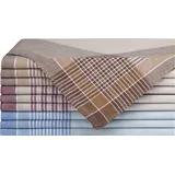 Taschentuch Taschentücher 10er-Pack, Streifen blau|braun