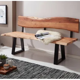 FineBuy Sitzbank TREE Braun 180 x 0 x 0 cm