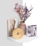 etterr | Schwebendes Eck-Wandregal aus Metall für Wohnzimmer, Küche, Bad und Eingangsbereich • Unsichtbares Eckregal für Pflanzen und Bücher • Eckregal aus Metall (Weiß, 25 x 25 cm, 1)