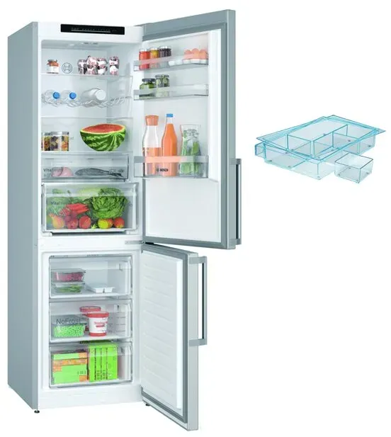 Preisvergleich Produktbild Bosch Stand-Kühl-Gefrierkombination EXP KGN36VICT + KSZ10010 inox