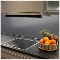 AYLO Küchenrückwand, (inklusive Montagekleber), Einfache Bearbeitung und schnelle Montage vor Ort, Bohren, Sägen und Schneiden grau 0 cm