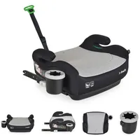 Cangaroo Kindersitz, Sitzerhöhung i-Swift, Isofix (125-150cm) Getränkehalter grau