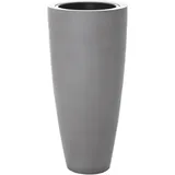 Vivanno Pflanzkübel Pflanzgefäß Blumenkübel Fiberglas City Beton-Optik Grau - 100x47