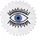 Homescapes Badematte Eye See You Weiß Ø 60 cm