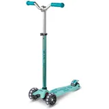 Micro Maxi Scooter Pro LED Deluxe Aqua Blau