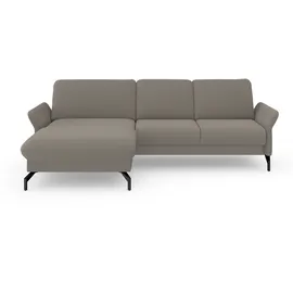 sit&more Ecksofa SIT & MORE "Fashion L-Form", braun (latte), B:253cm H:84cm T:165cm, Sofas, Ecksofa, wahlweise mit Kopfteilverstellung und Vorziehsitz, motorisch