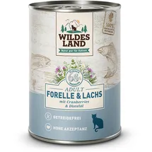 Wildes Land Katze 12 x 375 g Forelle und Lachs