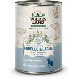 Wildes Land Katze 12 x 375 g Forelle und Lachs