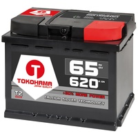 Tokohama Autobatterie 12V 65AH 620A/EN ersetzt 55Ah 56Ah 60Ah 61Ah 62Ah 64Ah