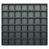 WARMBIER Tiefzieh-Tray 20 mm, ESD, Fächer 42 Stück, 34 x 36 mm
