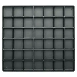 WARMBIER Tiefzieh-Tray 20 mm, ESD, Fächer 42 Stück, 34 x 36 mm