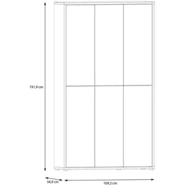 Forte Alice Springs 109,2 x 191,9 x 34,9 cm grau / grau matt