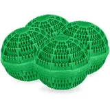 Relaxdays Waschball, 4er Set, grün