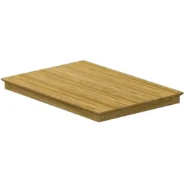 Zebra Technologies Zebra Derex Tischplatte 100x80cm aus recyceltem Teakholz