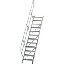 Günzburger MUNK Günzburger Steigtechnik Aluminium-Treppe Stufen 45° 12 Stufen