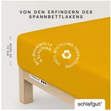 schlafgut Premium Baumwolle 140 x 200 - 160 x 220 cm yellow deep