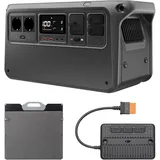 DJI Power 1000 V2 tragbare Powerstation, faltbares Solarpanel, 1024 Wh LFP-Akku, 2600 W stabile Ausgangsleistung, in 37 Min. von 0% auf 80%, maximale Sicherheit, Camping, Stromausfall, Wohnmobil