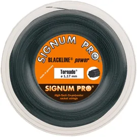 Signum Pro Tennissaite Tornado (Haltbarkeit+Spin) anthrazitgrau 200m Rolle
