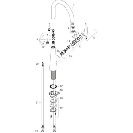Hansgrohe Talis M51 220 1jet chrom 72814000