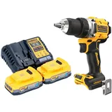 DeWalt DCD 800 E2 Akku Bohrschrauber 18 V 90 Nm Brushless + 2x Powerstack Akku 1,7 Ah + Ladegerät