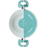 Genius Cerafit Revolution Kochtopf 26 CM 2-tlg., Keramik antihaftbeschichtet, Suppen Fleisch Topf mit Glasdeckel PFAS frei, Thermo Speed, alle Herdarten Backofen Spülmaschinen geeignet