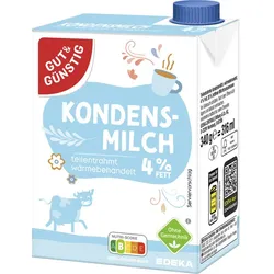 Gut& Günstig Kondensmilch 4% 340G