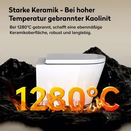 doporro A108 mit WC-Sitz Weiß