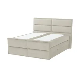 Möbel Kraft Boxspringbett 157 x 136 cm Beige