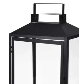 Mojawo Windlicht 3er Gartenlaternen Metall Schwarz