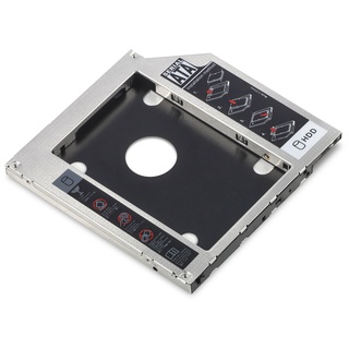 DIGITUS SSD/HDD Einbaurahmen für CD/DVD/Blu-ray Laufwerksschacht - für Laptops - 2,5" SSD/HDD - SATA auf SATA III - 9,5 mm Bauhöhe - 6 Gbit/s