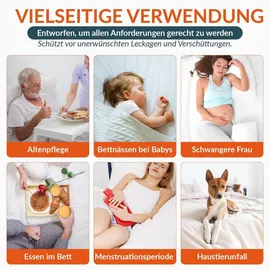 Komfortec Matratzenschoner 2er-Set 140 x 200 cm weiß