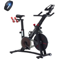 JASPORT Smart Indoor Speedbike S3, leise Heimtrainer, Magnetbremssystem, App mit Trainingskursen, Kinomap & Zwift kompatibel, inkl. Pulsgur