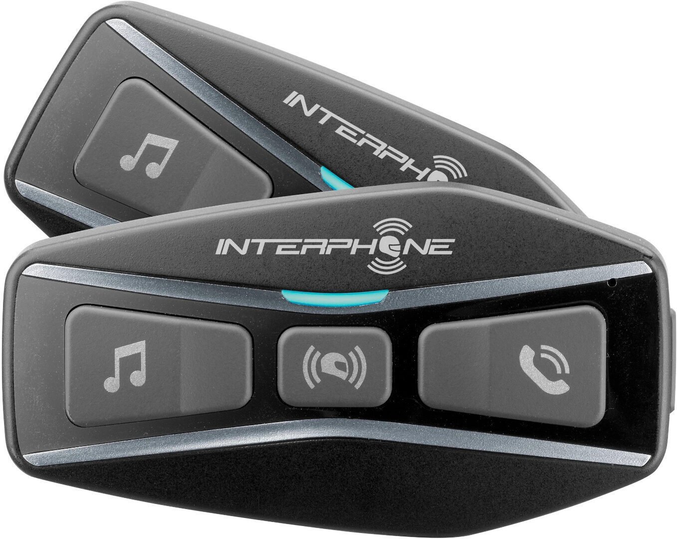 Interphone U-com 4 Bluetooth Kommunikationssystem Doppelpack, schwarz